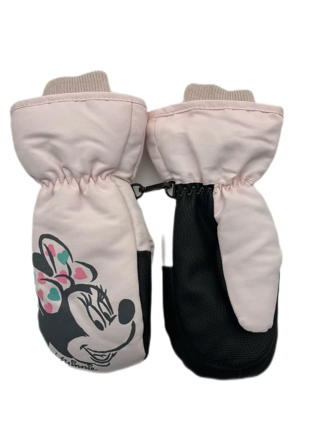 Kids Disney Winter Waterproof Ski Mitten Gloves with Minnie Print